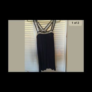 Akira glitter collar dress sz S